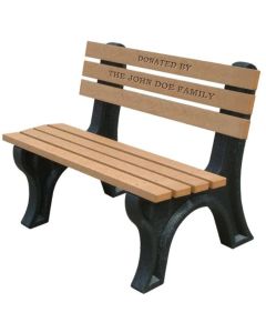 4 Foot EconoMizer Memorial Park Bench