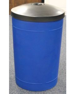 55 Gallon Round Plastic  Receptacle with Mushroom Recycle Top and Liner