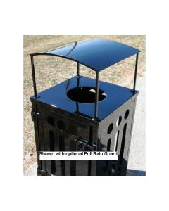 36-Gallon Square Trash Receptacle with Side Access