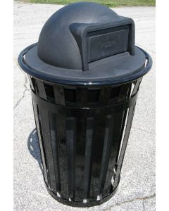 36-Gallon Main Street Trash Receptacle with Dome Top