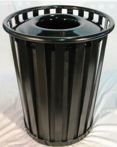 55-Gallon Flat Top Trash Receptacle