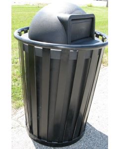 55-Gallon Dome Top Trash Receptacle