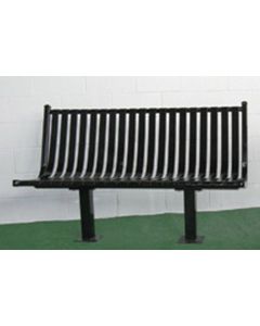 6-foot Steel Pedestal Park Bench