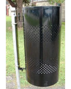 20-Gallon Pole Mountable Trash Receptacle