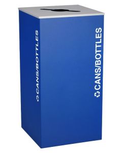 36-Gallon Modular Square Recycle Bin, Cans and Bottles