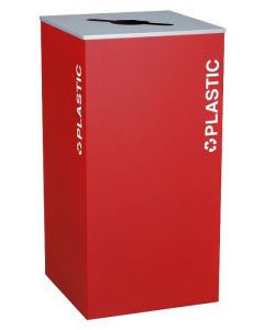 36-Gallon Modular Square Recycle Bin, Plastic