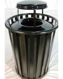 55-Gallon Trash Receptacle with Rain Guard