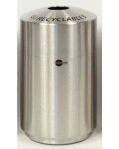 39-Gallon Stainless Steel Top Load Recyclables Bin