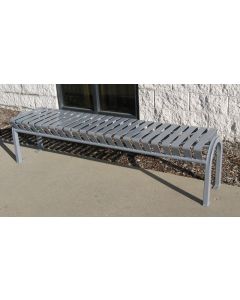 6 Foot Backless Bus Stop Bench