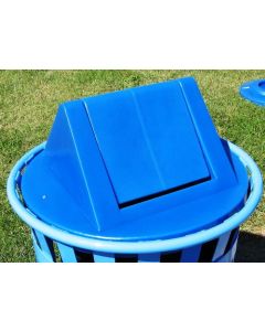 Trash Receptacle Replacement Top with Swing Door