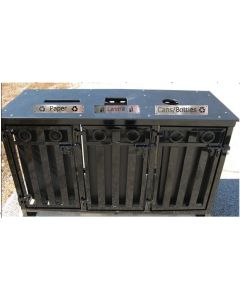 36-Gallon Broadway 3 Bay Recycle Bin
