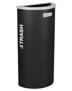8-Gallon Modular Half Round Trash Bin