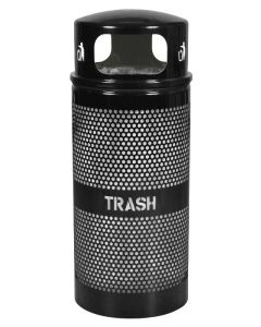 34-Gallon Dome Top Perforated Trash Receptacle