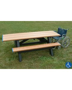 ADA Compliant 8 Foot Double Wheelchair Accessible Picnic Table
