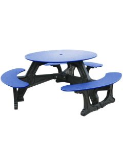 Bodega Recycled Plastic Round Picnic Table
