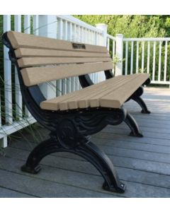 Cambridge 6 Foot Memorial Bench with Plaque