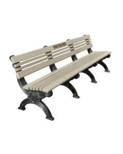 8 Foot Cambridge Memorial Park Bench With Laminate Plaque