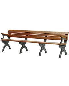 8 Foot Cambridge Park Bench with Arm Rest