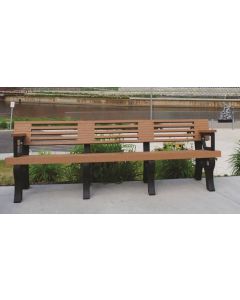 8 Foot Elite Park Bench with Arm Rest