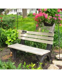 4 Foot EconoMizer Memorial Park Bench with Plaque