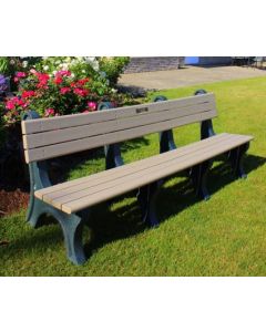 8 Foot Park Classic Memorial Bench with Plaque