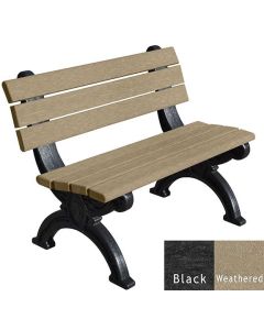 4 Foot Silhouette Park Bench