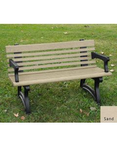 Willow Park Bench with Arm Rest 4 foot