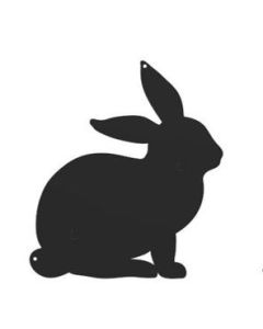 Dog Park Fence Hanger - Rabbit Silhouette