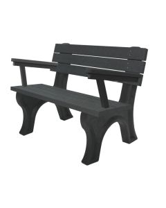 4 Foot Deluxe Park Bench with Armrest