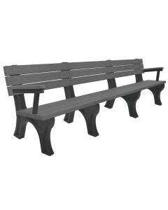 8 Foot Deluxe Park Bench with Arm Rest