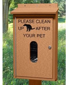 Pet Waste Bag Dispenser with Post
