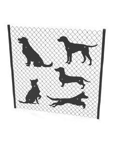 Dog Park Fence Hangers - Set of Classic Dog Silhouettes