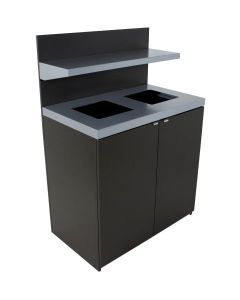 Sessanta Double Waste Station with Tray Return