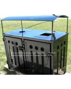 50-Gallon Dual Recycling Bin