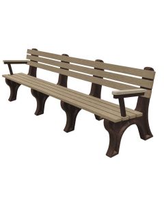 8 Foot EconoMizer Park Bench with Arm Rest