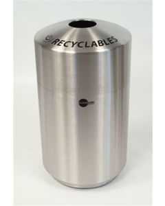 20-Gallon Stainless Steel Top Load Recyclables Bin