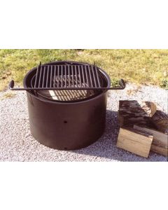 18" High ADA Compliant Fire Ring With Grate