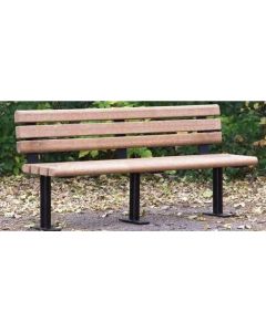 Greenwood 6-Foot Park Bench Made From Recycled Plastic