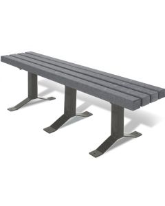 Traditional Bollard Style Bench with 3" x 4" Planks