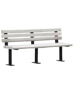 Greenwood Recycled Plastic 5-foot Park Bench Without Arm Rest