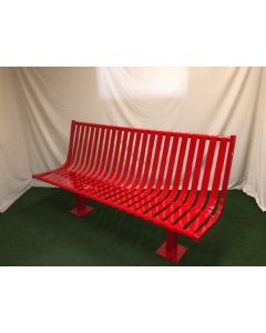 5-foot Steel Pedestal Park Bench