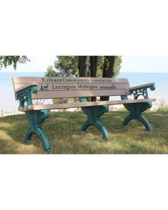 Monarque 6' Memorial Backed Bench with Arms