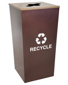 34-Gallon Tapered Co-Mingle Recycling Receptacle