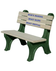 4 Foot Park Classic Memorial Bench