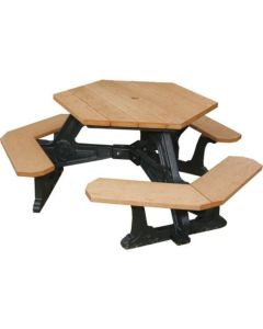 Recycled Plastic Hexagon Picnic Table