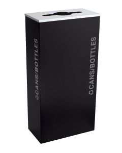 17 Gallon Modular Rectangular Recycle Bin, Cans and Bottles