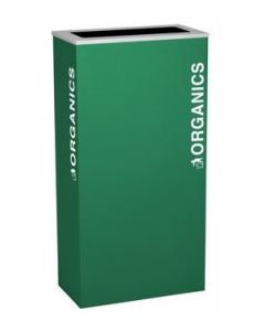 17-Gallon Modular Rectangular Recycle Bin, Organics
