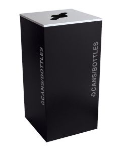 36 Gallon Modular Square Recycle Bin, Cans and Bottles