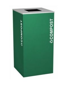 36-Gallon Modular Square Recycle Bin, Compost