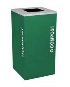 24-Gallon Modular Square Recycle Bin, Compost